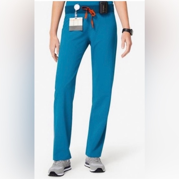 💙💚FIGS Livingston™ Basic Scrub Pants XXL Limited edition color-Alps Blue EUC - Picture 4 of 11